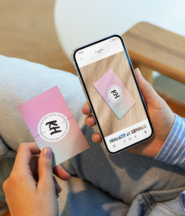 Nur noch ein Foto? Wir machen wieder ein druckfertiges Design daraus.